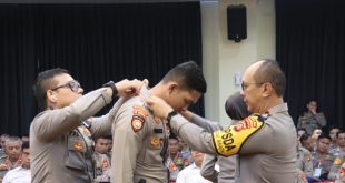 Kapolda Sumsel, Irjen Pol A Rachmad Wibowo membuka pelatihan Operasi Ketupat Musi 2024 di Mapolda Sumsel, Senin (1/4/2024). Foto: Sumselheadline/Ela.