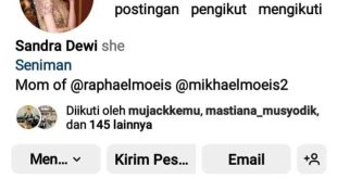 Profile IG Sandra Dewi. Foto: screenshot IG sandradewi88.