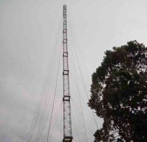 Guna mengatasi blankspot, kini Telkomsel sudah memasang BTS di Mangunjaya, Babat Toman, Muba. Foto: Dok PT Telkmomsel.