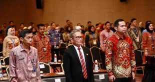 Sekretaris Daerah (Sekda) Sumsel, SA Supriono membuka Bimbingan Teknis (Bimtek) Hubungan Keprotokolan se-Sumsel Tahun 2024. Kegiatan ini berlangsung di The Zuri Hotel, Palembang, Sumatera Selatan, Senin (29/4/2024). Foto: Humas Pemprov Sumsel.