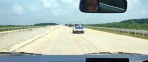 Kondisi jalan tol Palembang-Betung khususnya di jalur Musi Landas-Mulya Agung,. Foto: Sumselheadline/Fer