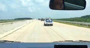 Kondisi jalan tol Palembang-Betung khususnya di jalur Musi Landas-Mulya Agung,. Foto: Sumselheadline/Fer