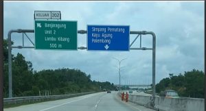 Salah satu titik tol ruas Tembagi Besar-Kayuagung. Foto: Dok Sumselheadline.