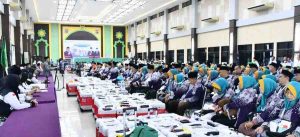 Para jemaah haji asal Lubuklinggau dan Muratara cek kesehatan ulang di Asrama Haji Palembang, Minggu (12//5/2024). Foto: Sumselheadline/Pitria.