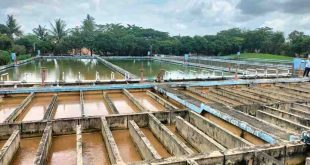 Kondisi intake penampungan air bersih Tirta Musi, Foto: Dok Perumda Tirta Musi.