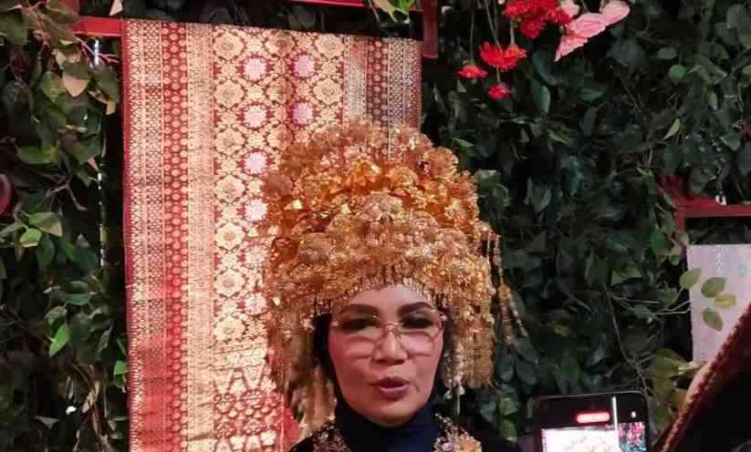 Anita Noeringhati saat diwawancari usai HUT Pemprov Sumsel. Foto: Sumselheadline/Fer.