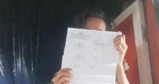 Korban asusila yang justru jadi kurir untuk memanggil para terlapor. Foto: Sumselheadline/Ela.