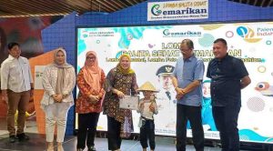 Kepala Dinas Perikan Kota Palembang Ahmad Zazuli pada sosialisasi gemar makan ikan lewat Lomba Balita Sehat, Kamis (23/5/2024). Foto: Sumselheadline/Pitria.