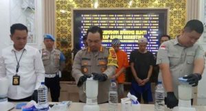 Polrestabes Palembang musnakan 13 kg sabu barang bukti kejahatan, Jumat (24/5/2024). Foto: Sumselheadline/Ela.