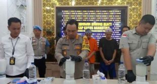 Polrestabes Palembang musnakan 13 kg sabu barang bukti kejahatan, Jumat (24/5/2024). Foto: Sumselheadline/Ela.