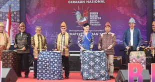 Sekretaris Daerah (Sekda) Sumsel SA Supriono membuka Gerakan Nasional Bangga Buatan Indonesia dan Bangga Berwisata di Indonesia, Minggu (26/5/2024). Foto: Humas Pemprov Sumsel.
