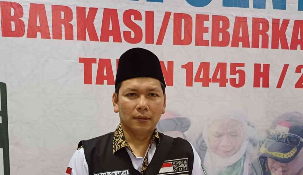 Saefudin Latief, Ketua Kloter 3 Embarkasi Palembang. Foto: Sumselheadline/Pitria.