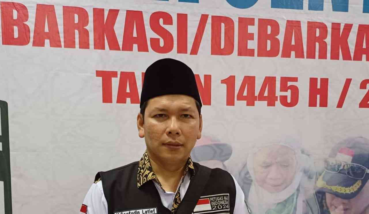 Saefudin Latief, Ketua Kloter 3 Embarkasi Palembang. Foto: Sumselheadline/Pitria.