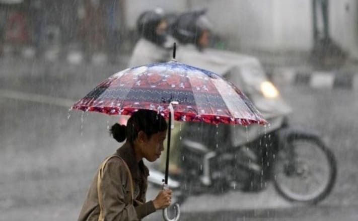 Ilustrasi hujan di wilayah Sumsel. Foto: IST
