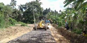 Jalan Talang Mandung, Jirak, Muba, kini sudah dperbaiki. Foto; Kominfo Muba.