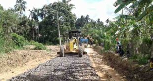 Jalan Talang Mandung, Jirak, Muba, kini sudah dperbaiki. Foto; Kominfo Muba.
