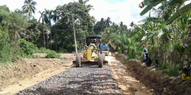 Jalan Talang Mandung, Jirak, Muba, kini sudah dperbaiki. Foto; Kominfo Muba.