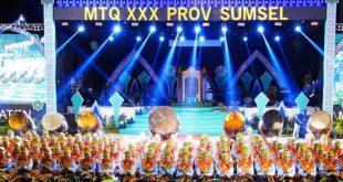 Suasa seremoni penutupan MTQ Sumsel di Kota Sekayu, Kabupaten Muba, Kamis (9/5/2024) malam. Foto: Kominfo Muba.