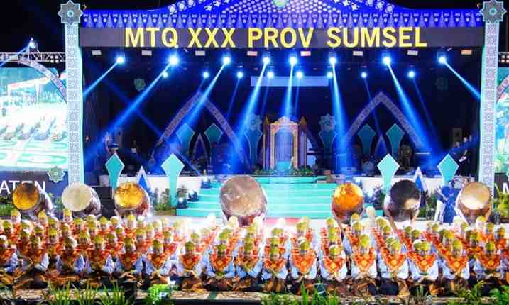 Suasa seremoni penutupan MTQ Sumsel di Kota Sekayu, Kabupaten Muba, Kamis (9/5/2024) malam. Foto: Kominfo Muba.