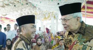 Apriyadi bersama Mawardi saat kunjungan di Desa Layan, Kecamatan Jirak, Muba, Selasa (21/5/2024). Foto: Dok Tim Apriyadi.