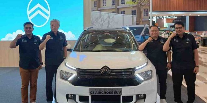 Mobil asal Prancis ini dilaunching di Palembang Icon Mall, Selasa (21/5/2024). Foto: Sumselheadline/Pitria.