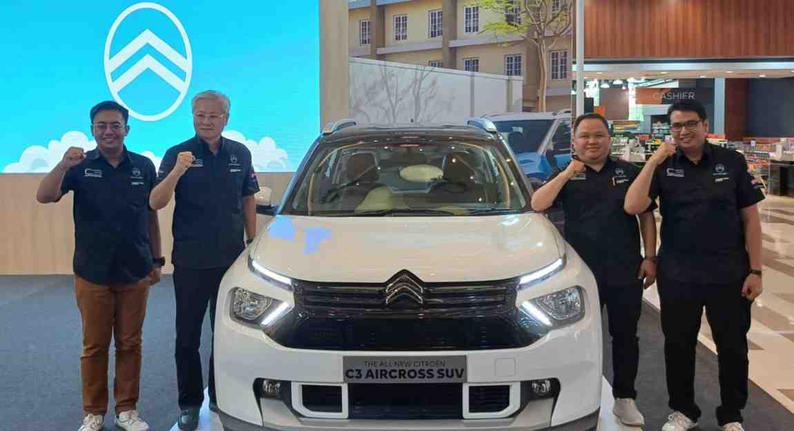 Mobil asal Prancis ini dilaunching di Palembang Icon Mall, Selasa (21/5/2024). Foto: Sumselheadline/Pitria.