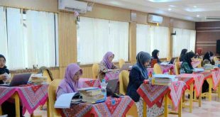 Para peserta MTQ Sumsel, cabang tilawah golongan tartil yang berlangsung di Gedung Dharma Wanita Sekayu,Sabtu (4/5/2024). Foto: Kominfo Muba.