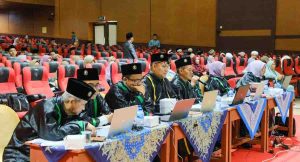 Para dewan juri cabang lomba fahmil Quran di MTQ Sumsel di Sekayu. Foto: Kominfo Muba.