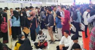 Para pencari kerja di acara jobfair beberapa waktu lalu di PTC Mall. Foto: Dok Sumselheadline.