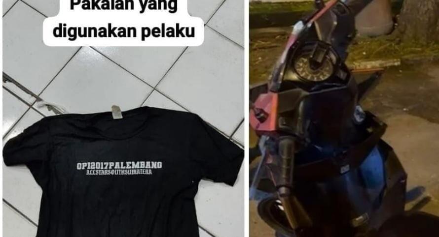 Pakaian Ucok yang digunakan saat mengeroyok mahasiswa Unsri. Foto: Dok Polisi.