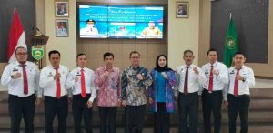 Utusan Kabupaten Muba yang ikut Pelatihan Kepemimpinan Administrator Angkatan I dan Angkatan II Provinsi Sumatera Selatan Tahun 2024, di lingkungan Provinsi Sumatera Selatan, Jumat (3/5/2024). Foto: Kominfo Muba.