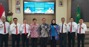 Utusan Kabupaten Muba yang ikut Pelatihan Kepemimpinan Administrator Angkatan I dan Angkatan II Provinsi Sumatera Selatan Tahun 2024, di lingkungan Provinsi Sumatera Selatan, Jumat (3/5/2024). Foto: Kominfo Muba.
