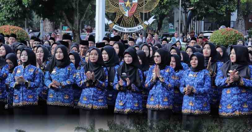 Para PPPK 2023 sesaat usai dilantik. Foto: Dok Sumselheadline.