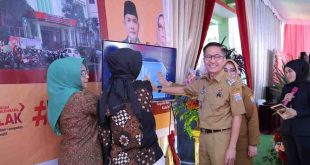 Pj Walikota Palembang, Ratu Dewa meresmikan Puskesmas Dempo sebagai Puskesmas ramah disabilitas pertama di Sumsel, Selasa (14/5/2024). Foto: Sumselheadline/Pitria.