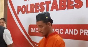 Reza, pelaku pencuri sepeda motor yang sudah 20 kali melakukan aksinya, Jumat (24/5/2024). Foto: Sumselheadline/Ela.