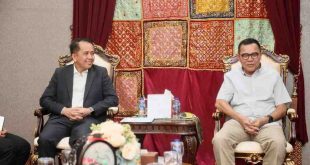 Pj Gubernur Sumsel, Agus Fatoni menerima kunjungan Dekan Fakultas Ilmu Sosial dan Ilmu Politik (FISIP) Universitas Sriwijaya (Unsri) Prof Alfitri bersama jajaran di Griya Agung, Palembang, Sumatera Selatan. Foto: Humas Pemprov Sumsel.