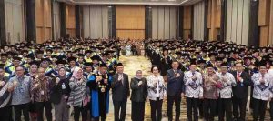 Wisuda 571 mahasiswa UNGRIP baik S2, S1 dan D3 di Santika Premiere, Palembang, Rabu (8/5/2024). Foto: Sumselheadline/Pitria.