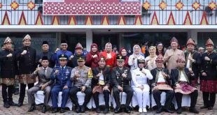 Pj Walikota Palembang, Ratu Dewa dan sejumlah pejabat Kota Palembang usai menggelar upacara hari lahir Pancasila, Sabtu (1/6/2024). Foto: Kominfo Palembang.
