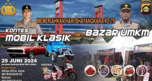 Ilustrasi kegiatan dalam rangka HUT Bhayangkara Polda Sumsel. Foto: Humas Polda Sumsel.