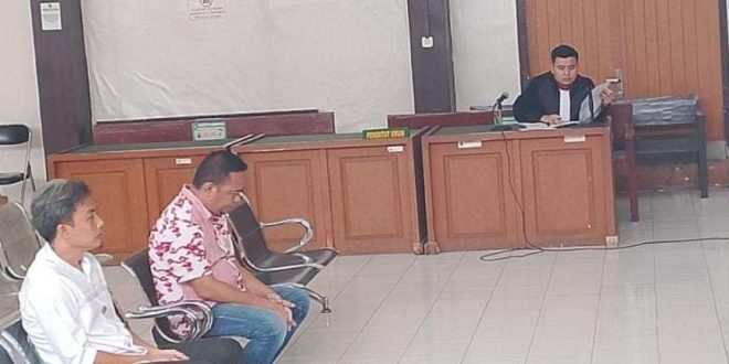 Dua mantan Direktur PT SCM divonis penjara oleh majelsi hakim PN Tipikor Palembang, Rabu (5/6/2024). Foto: Sumselheadline/Ela.