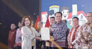 Pj Gubernur Sumsel, Agus Fatoni bersama Kepala Kantor Wilayah (Kakanwil) Badan Pertanahan Nasional (BPN) Provinsi Sumsel, Asnawati, SH, M.Si saat launching Kantor Penerbitan Dokumen Elektronik, Kamis (6/6/2024). Foto: Pemprov Sumsel.