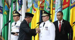 Mendagri, Tito Karnavian melantik Elen Setiadi menjadi Penjabat Gubernur Sumsel di Kemendagri, Senin (24/6/2024). Foto: Humas Pemprov Sumsel.