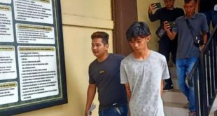 RV, remaja Palembang, dibekuk polisi karena membawa kabur dan memperkosa gadis dibawa umur, Senin (10/6/2024). Foto: Sumselheadline/Ela.