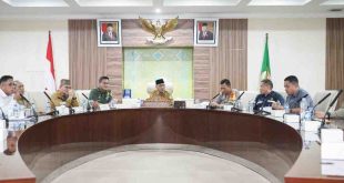 Sekda Muba, Apriyadi bersama Forkomfinda menggelar rapat tentang tercmarnya Sungai Dawas oleh sumur minyak, Rabu (26/6/2024). Foto: Kominfo Muba.