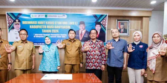 Pembukaan kegioatan diseminasi audit kasus Stunting (Aks 1) Kabupaten Muba tahun 2024, Selasa (11/6/2024). Foto: Kominfo Muba.
