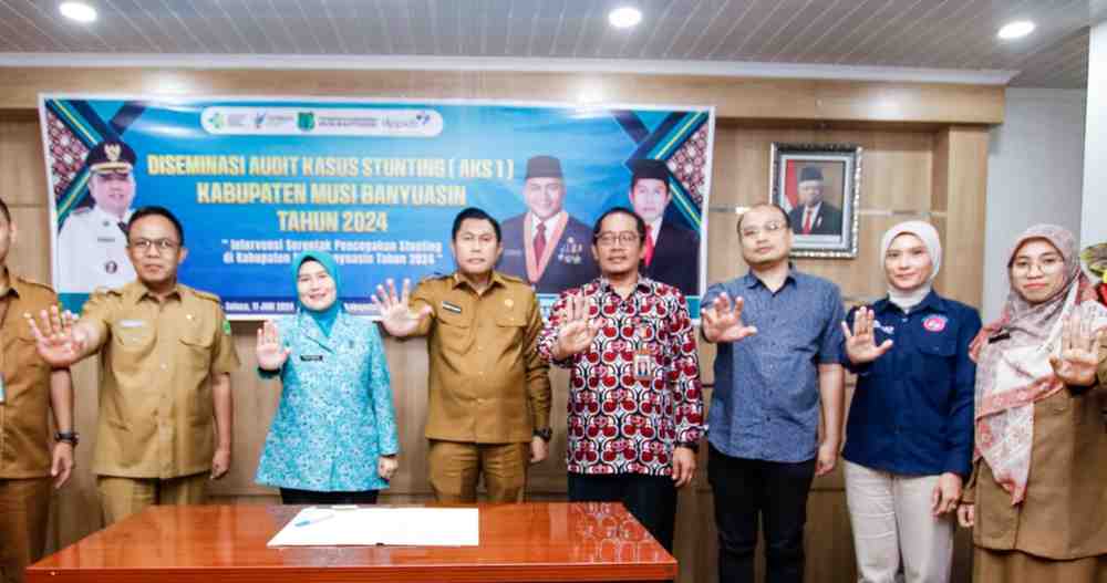 Pembukaan kegioatan diseminasi audit kasus Stunting (Aks 1) Kabupaten Muba tahun 2024, Selasa (11/6/2024). Foto: Kominfo Muba.