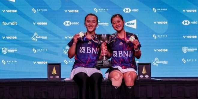 Ana/Tiwi menjuarai Australia Open 2024, Minggu (16/6/2024). Foto; IG PB PBSI.