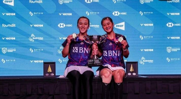 Ana/Tiwi menjuarai Australia Open 2024, Minggu (16/6/2024). Foto; IG PB PBSI.