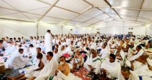Suasana jemaah ahji Indonesia melakukan wukuf di Arafah, Arab Saudi. Foto: Kemenag.go.id.