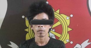 Iskandar (35), tersangka penodongan di kawasan Sungai Lilin, Muba, dibekuk aparat polisi setempat, Minggu (21/7/2024). Foto: Dok Polsek Sungai Lilin.